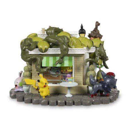 Haunted Pokémon Village: Pansage Creeping Vines Tea Shop Figure