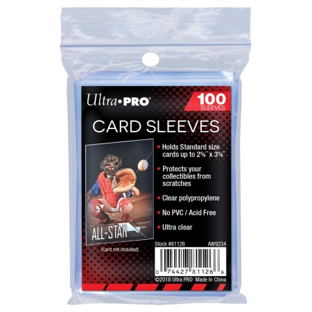 Ultra PRO 2-1/2" x 3-1/2" Soft Card Sleeves Case