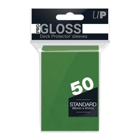 Ultra PRO PRO-Gloss Standard Sleeves Green Display