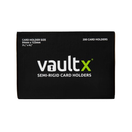 VaultX Semi-Rigid Card Holders 200ct