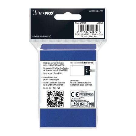 Ultra PRO PRO-Gloss Standard Sleeves Blue