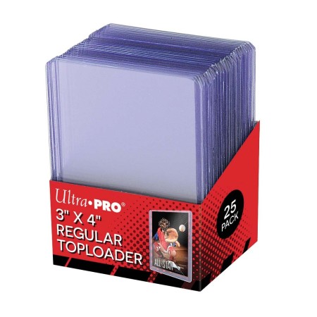 Ultra PRO 3x4" Clear Regular Toploader 25ct Carton