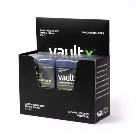 VaultX Slim Semi-Rigid Card Holders 200ct