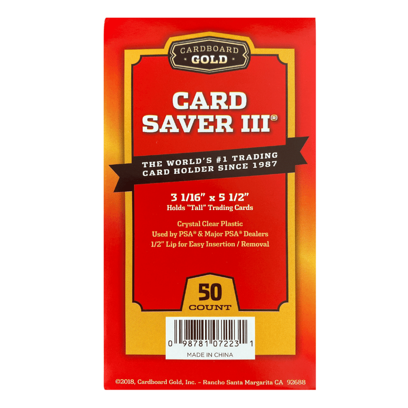 Cardboard Gold Card Saver 2 Box