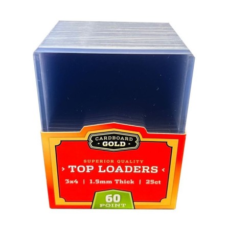 Cardboard Gold Top-Loader 3x4" 1.5mm 60pt Pack