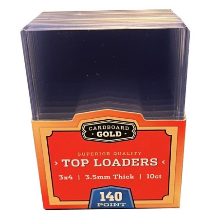 Cardboard Gold Top-Loader 3x4" 3.5mm 140pt Pack