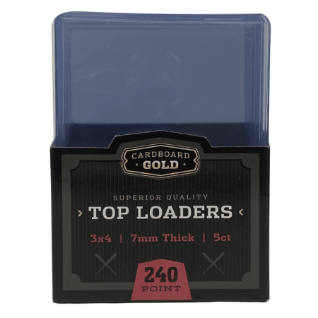 Cardboard Gold Top-Loader 3x4" 7mm 240pt Pack