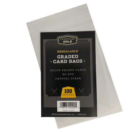 Cardboard Gold Graded Card Bags Pack