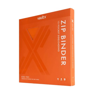 VaultX 12-Pocket Exo-Tec Zip Binder (Just Orange)