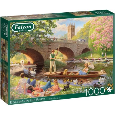 Falcon De Luxe: Boating On The River - 1000 Piece Jigsaw Puzzle