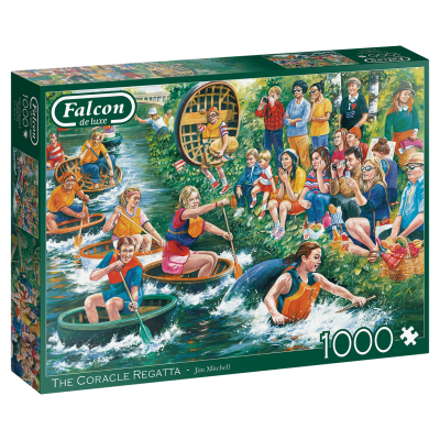 Falcon De Luxe: The Coracle Regatta - 1000 Piece Jigsaw Puzzle