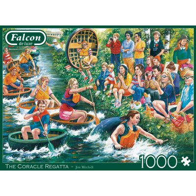 Falcon De Luxe: The Coracle Regatta - 1000 Piece Jigsaw Puzzle