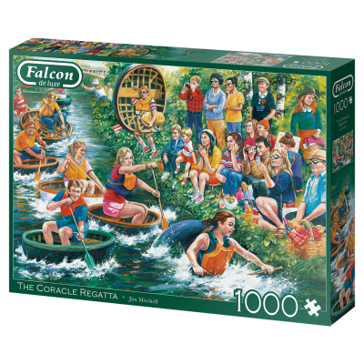 Falcon De Luxe: The Coracle Regatta - 1000 Piece Jigsaw Puzzle