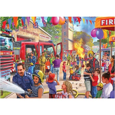 Falcon De Luxe: Open Day At The Fire Station - 1000 Piece Jigsaw Puzzle