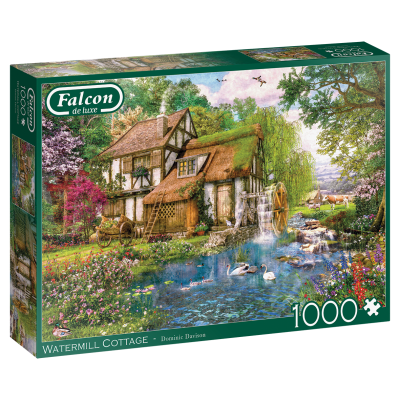 Falcon De Luxe: Waterside Cottage - 1000 Piece Jigsaw Puzzle