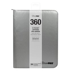 Ultra PRO Zippered 9-Pocket PRO-Binder (Silver - Fire Resistant)